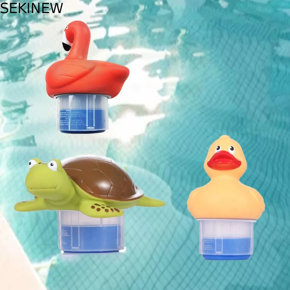 

PVC Pool Chlorine Floater Dispensers Turtle Duck Swimming Pool Dispenser Cleaning Floating Chlorine Tablets Turtle Floater