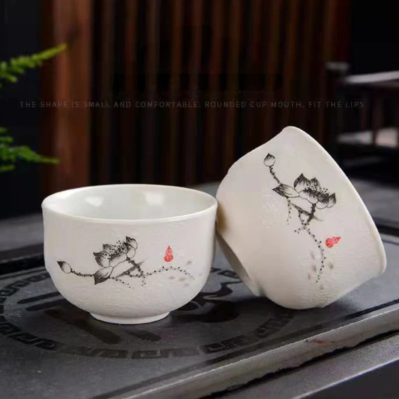 Snowflake Glaze Ceramic Kung Fu Tea cup Teaware Pottery Creative Tea  Cup of Chinese Tea Set