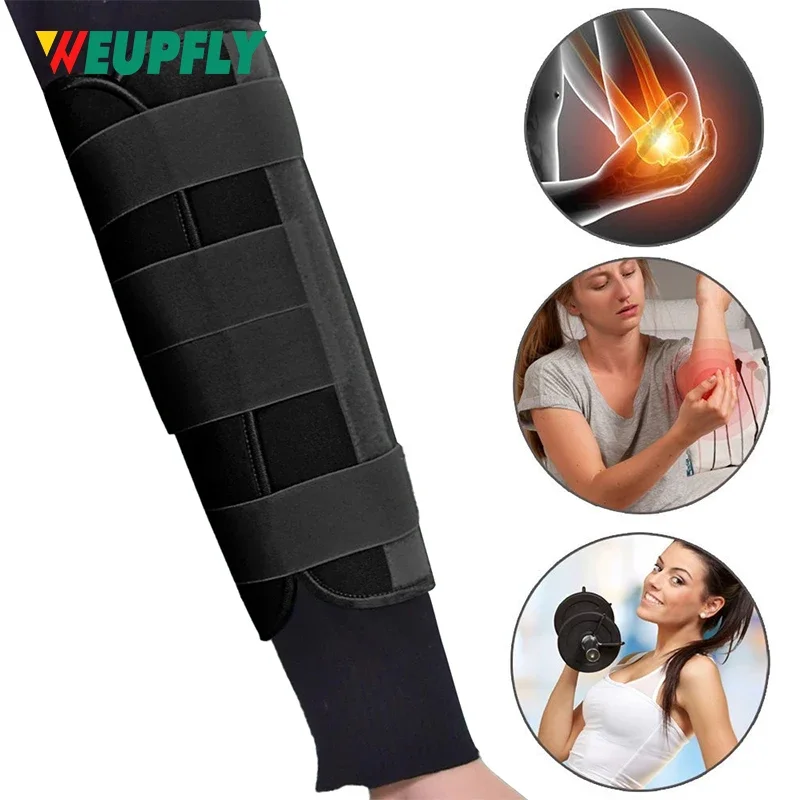 

Forearm Support Splint Brace,3 Steel Plates, Injuried Fixation, Forearm Immobilizer Brace for Children Adults,Fits for Men Women