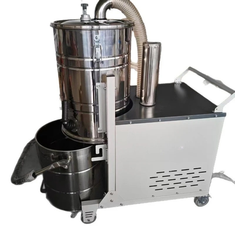Industrial vacuum cleaner for dust purification in workshop, cyclone silencing, strong suction of metal dust cutting