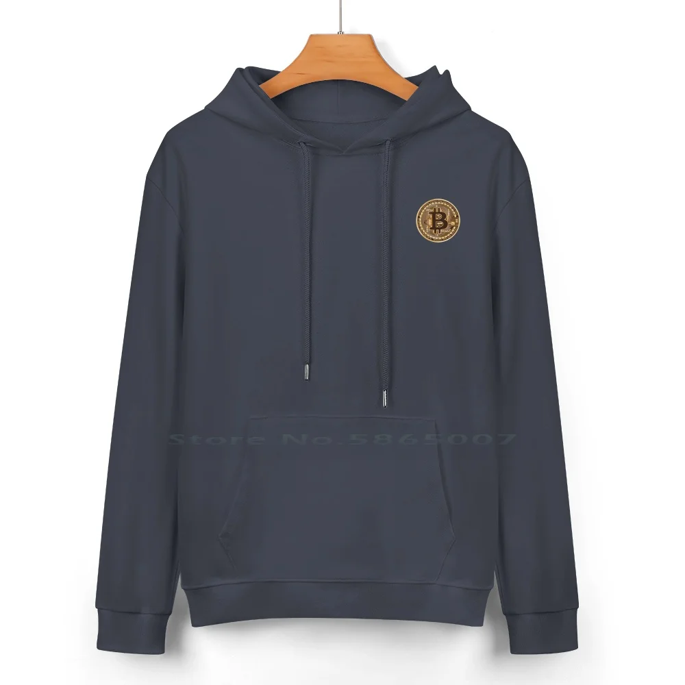 Bitcoin Logo Pure Cotton Hoodie Sweater 24 Colors Bitcoin Cryptocurrency Ethereum Blockchain Litecoin Btc Code Bsv Minimalistic