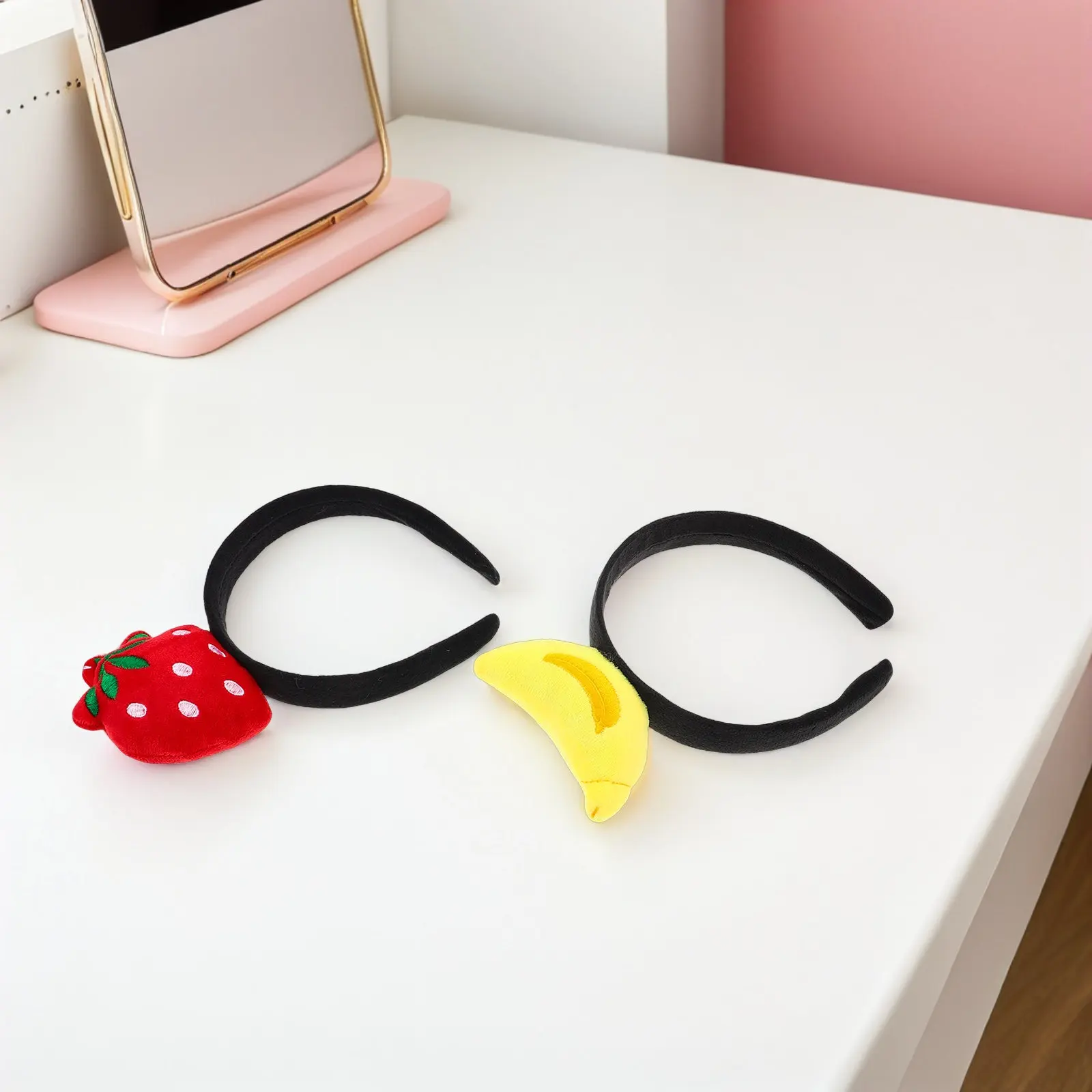 2Pcs Fruit Headbands for Women Cartoon Hair Bands Comfortable Lightweight Party Costume Accessory Carnival