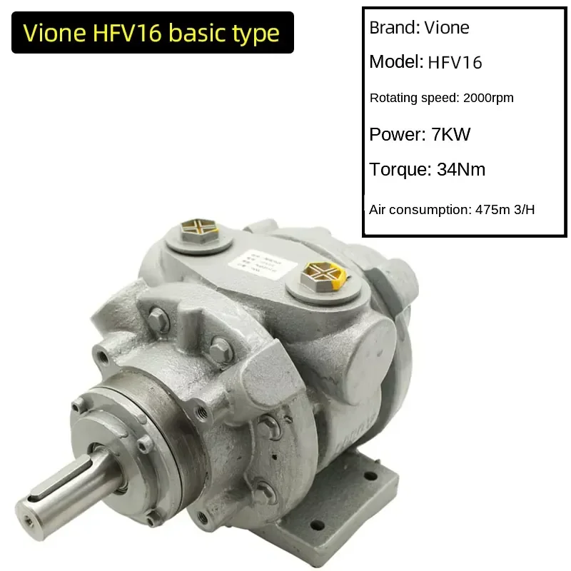 HFV16 Basic Type Vane air Motor 9.5HP Horse Power 7.0KW 34N.m Torque