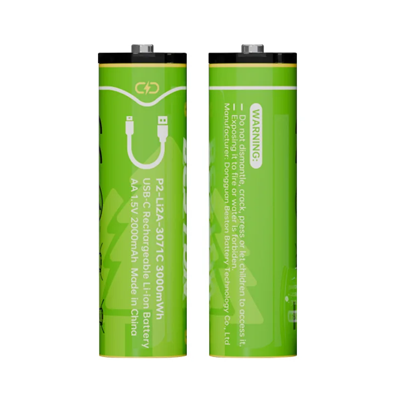 8pcs 1.5V AA Rechargeable Battery 3000mwh USB Rechargeable Lithium Polymer Battery Quick Charging by TY-C  USB Cable