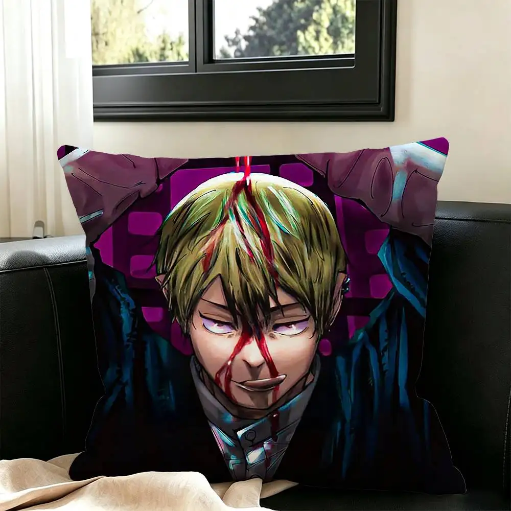 Zenin Naoya  Square Double-Sided printed Pillow Case Bedroom Bedside Pillow Sofa Cushion Cover