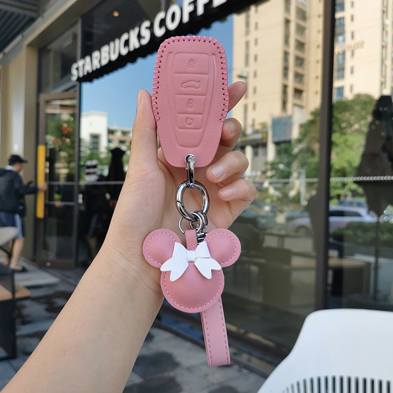 

For Geely Emgrand BinYue BoYue BinRui Yuanjing Vision X6 Car Key Case Key Fob Cover Keychain Car Accessories For Girls