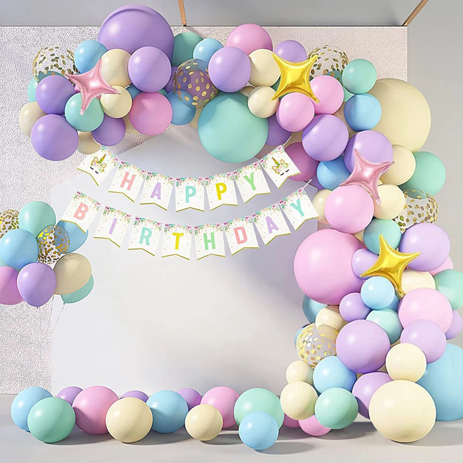 Unicorn Balloon Garland Arch Kit Ballon Wedding Birthday Party Decoration Kids Gender Reveal Baptism Baby Shower Girl Decor