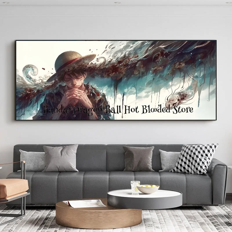 Classic Hot-blooded Anime ONE PIECE Luffy Roronoa Zoro Living Room Home Decor Canvas Painting Birthday Gifts Art Poster Wall