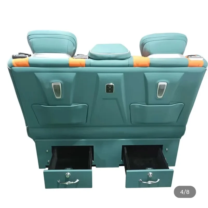Electric Car Seat Luxury Van Seat Adjustable Leather Luxury Car Seat with Console Armrest Touch Screen