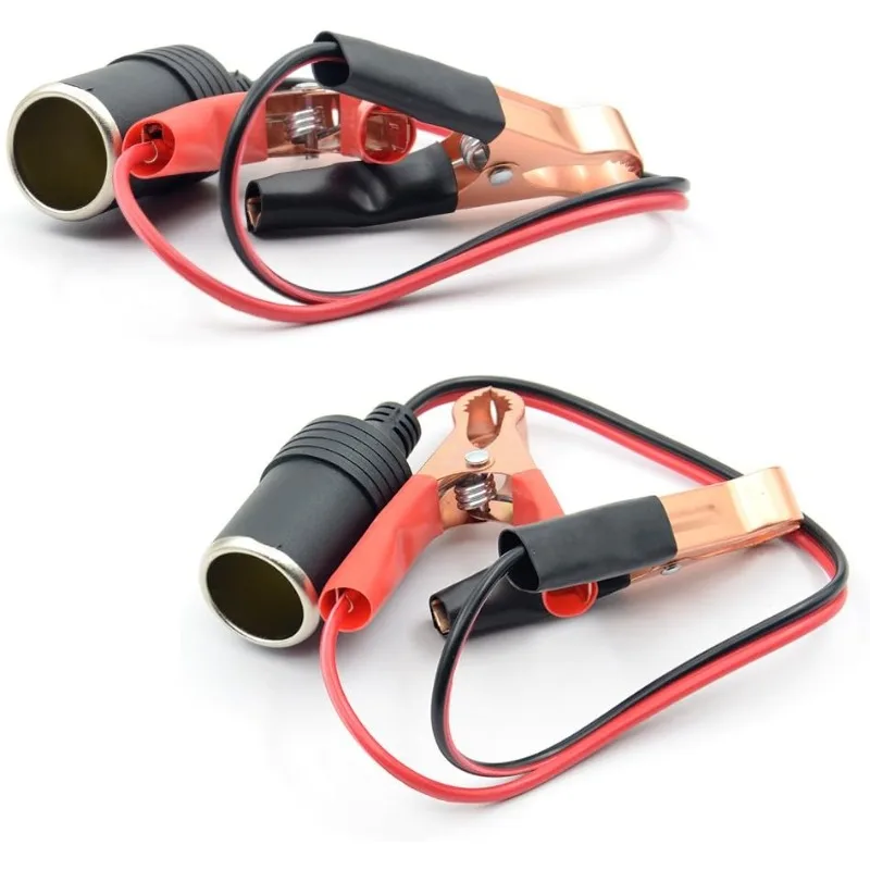JC02 OBD2 ECU Memory Saver Cable 6AWG Pure Copper 12V Car Battery  Emergency Power Supply with Alligator Clip Cigarette Lighter
