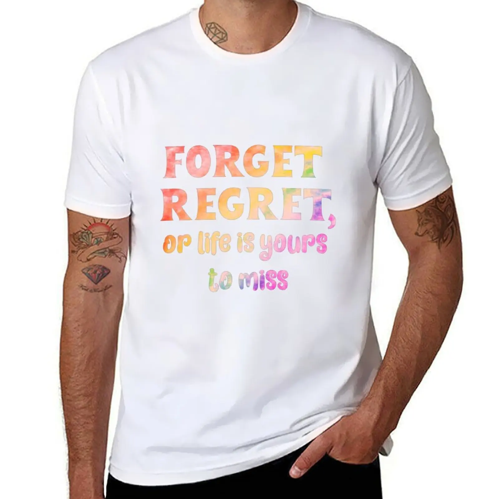 

Forget Regret T-Shirt t shirts for man pack white t shirt personalised T-Shirt