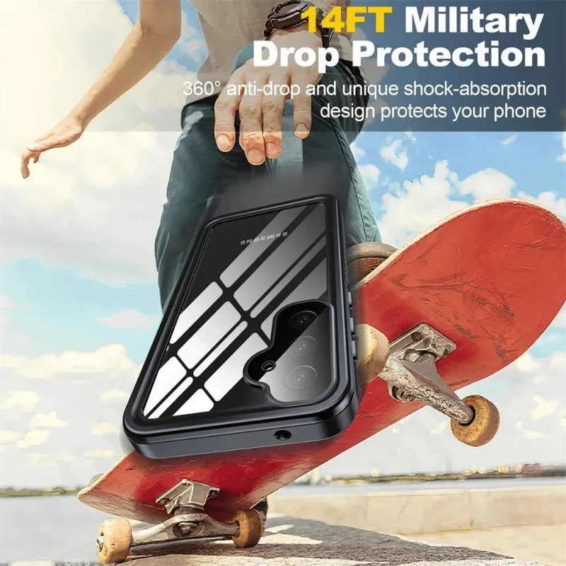 Wodoodporne i wstrząsoodporne etui IP68 do Samsung Galaxy S26 S25 S24 S23 S22 S21 Ultra A54 5G, luksusowe etui do pływania pod wodą. — zdjęcie produktu 6