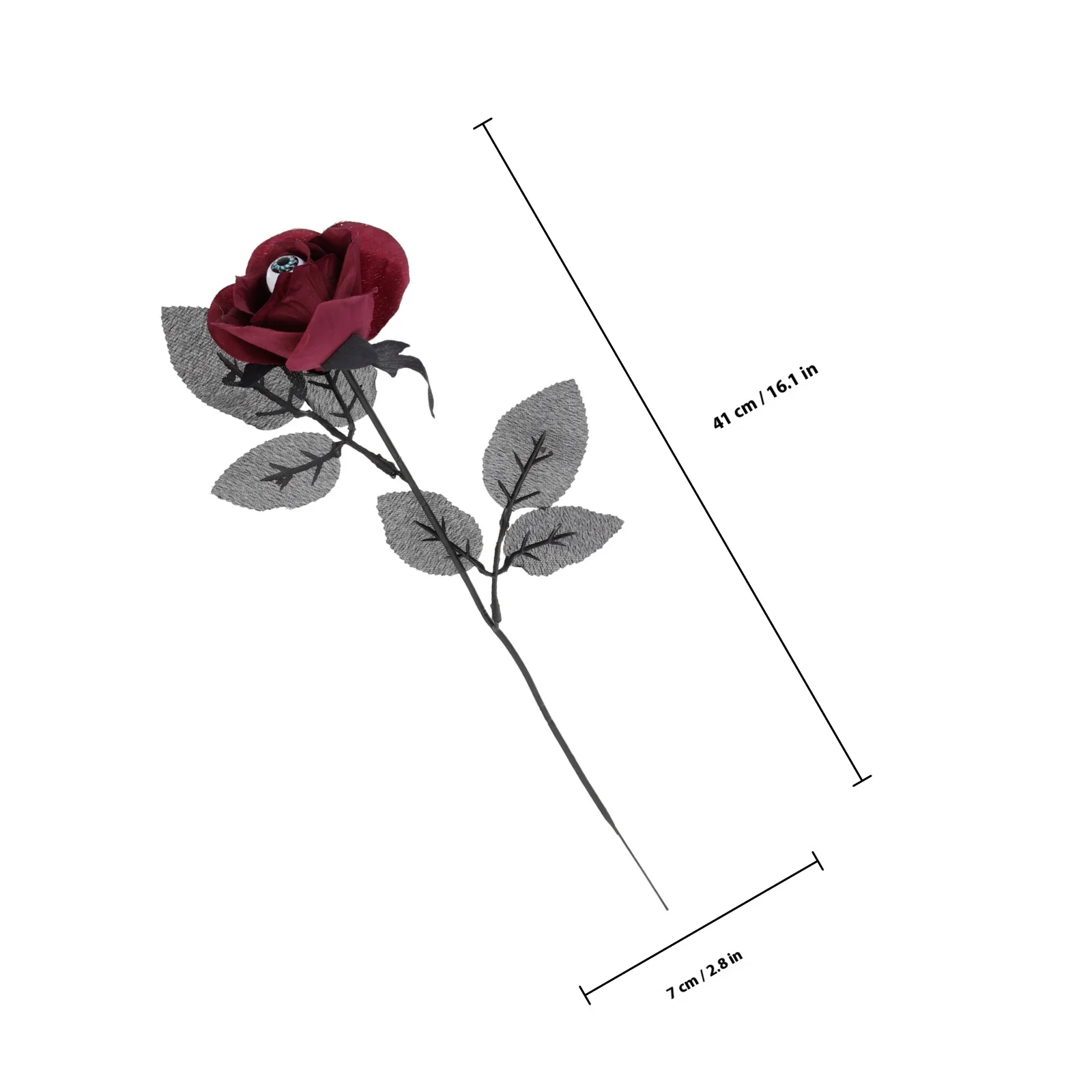 5 قطعة مقلة العين الوردية دعامة الهالوين مواد الراقية على المدى الطويل استخدام الرعب حفلة بار ديكور مقلة العين زهرة الورد