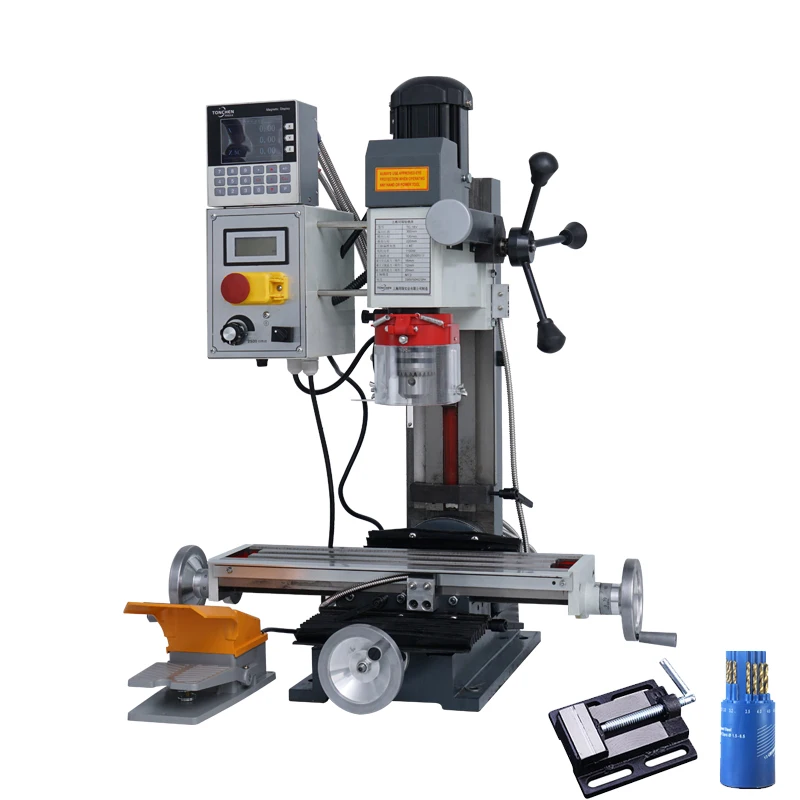 TC-9516 Brushless Motor Vertical Mini Milling Machine Manual Metal Milling Drilling Machine