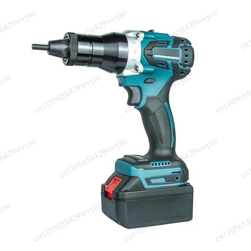 High Power Cordless Lithium Battery Blind Rivet Nut Tool Brushless Automatic Pulling Riveter for M3-M12 Nuts