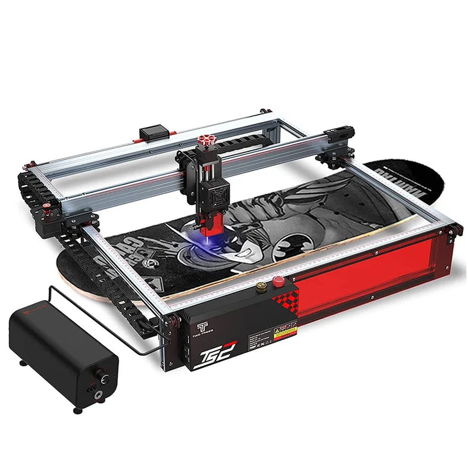 TWOTREES TS2 10W Ultra Fine 0.01mm Engrave Precision 450*450mm Machine Work Area 10000mm/min Speed leather engraver laser