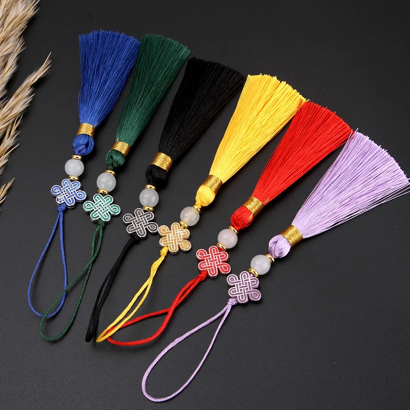 Mini Chinese Knot Tassel Pendant DIY Bookmark Sachet Han Chinese Clothing Accessories Pendant Tassel Spring Festival Tassels