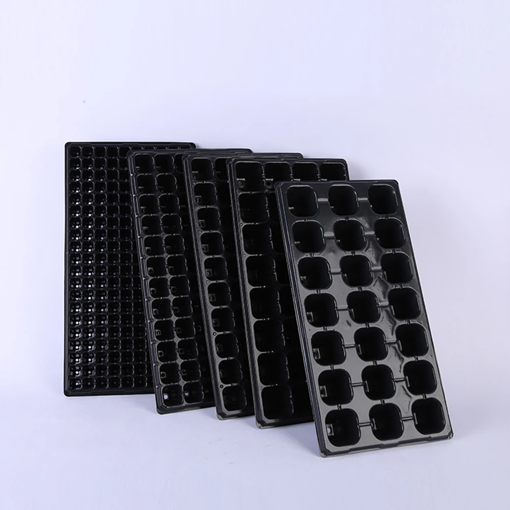 

10pcs Seedling Tray 21-Hole Plant Germination Plates Garden Propagator With Labels Durable Water-Saving Growing Trays For