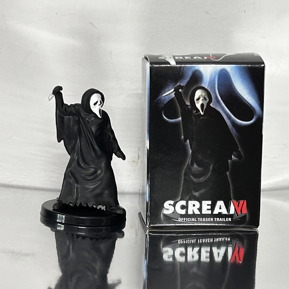 Ghostface الرعب الشكل الراهبة بيلي جري الحديدية دمية 6 سنتيمتر سطح المكتب الديكور لعبة دمية نموذج هدايا عيد الميلاد Helloween #5