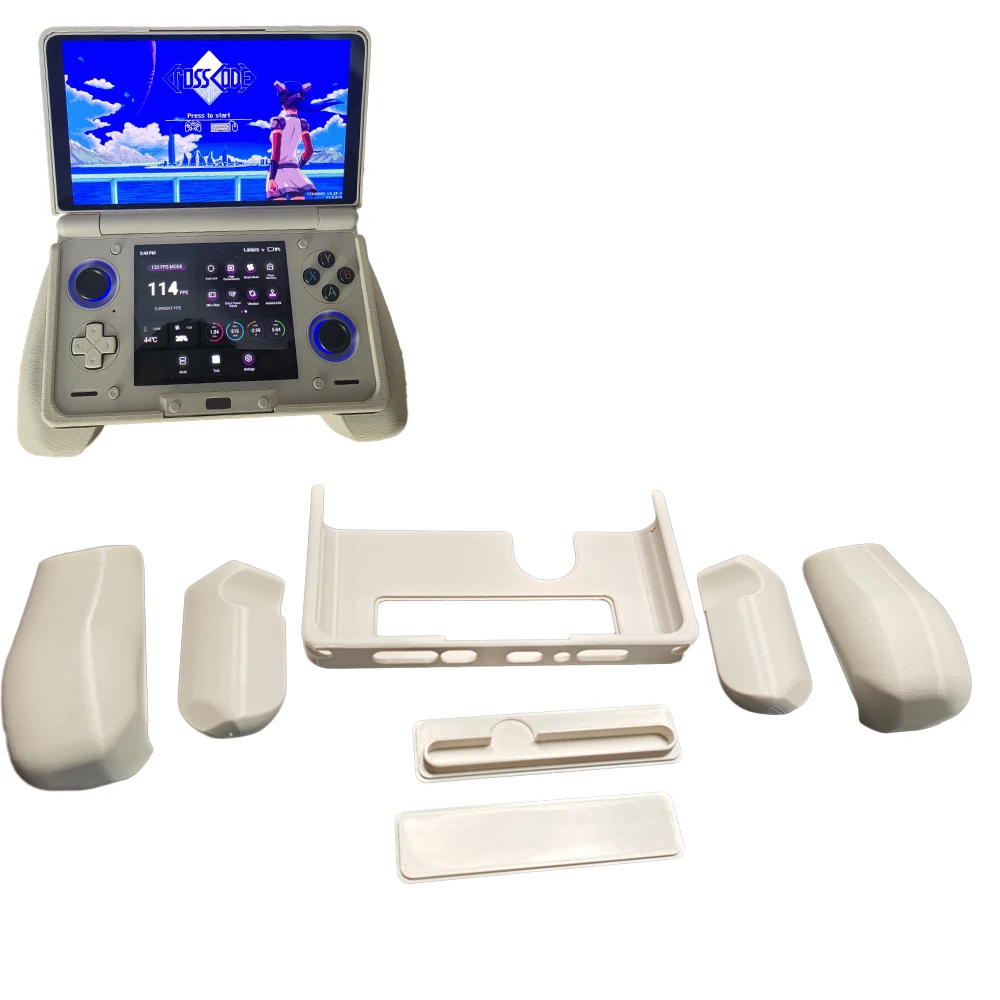 Modular Grip Case for Ayn Thor with 2 Handle Sizes Flat or Stylus Holder Backplate 3D Printed Lightweight Protective Cover