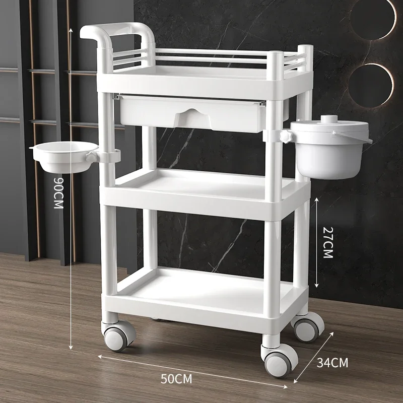 

Barbershop Beauty Multifunction Salon Trolley Lash Makeup Manicure Tattoo Salon Trolley Carrito Auxiliar Beauty Furniture BLST