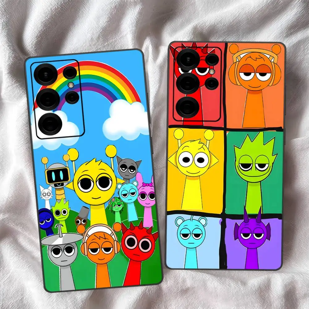 Game Sprunki Phone Case For Samsung S 24 fe 25 Ultra plus 20 lite 21 30 22 23 24 22 Ultra 5G Fundas view 2