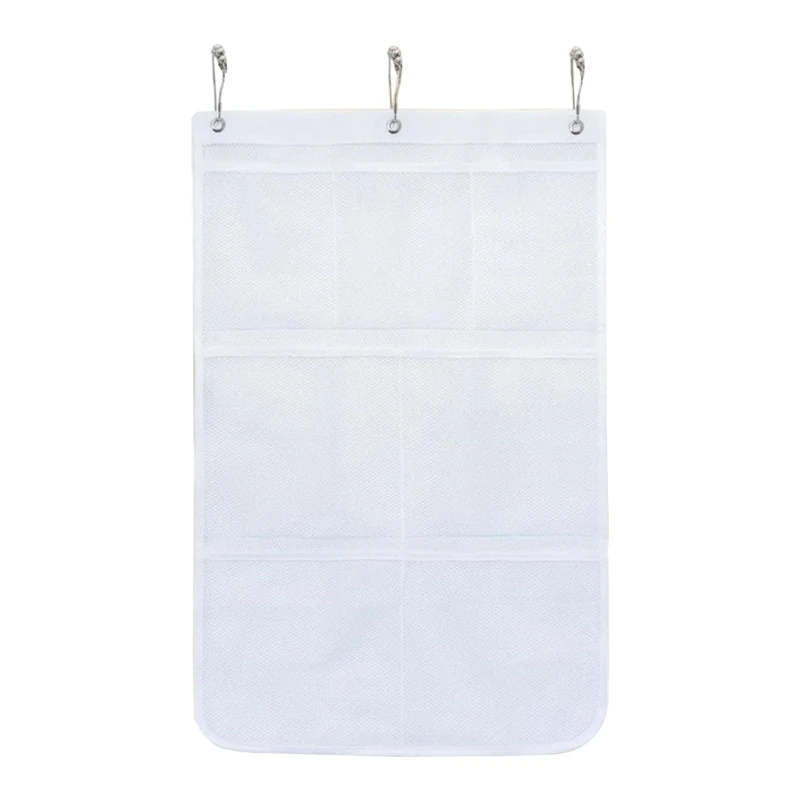 2024 New Bathroom Wall Fabric Texture Bathroom Accessories Hanging Storage Bag