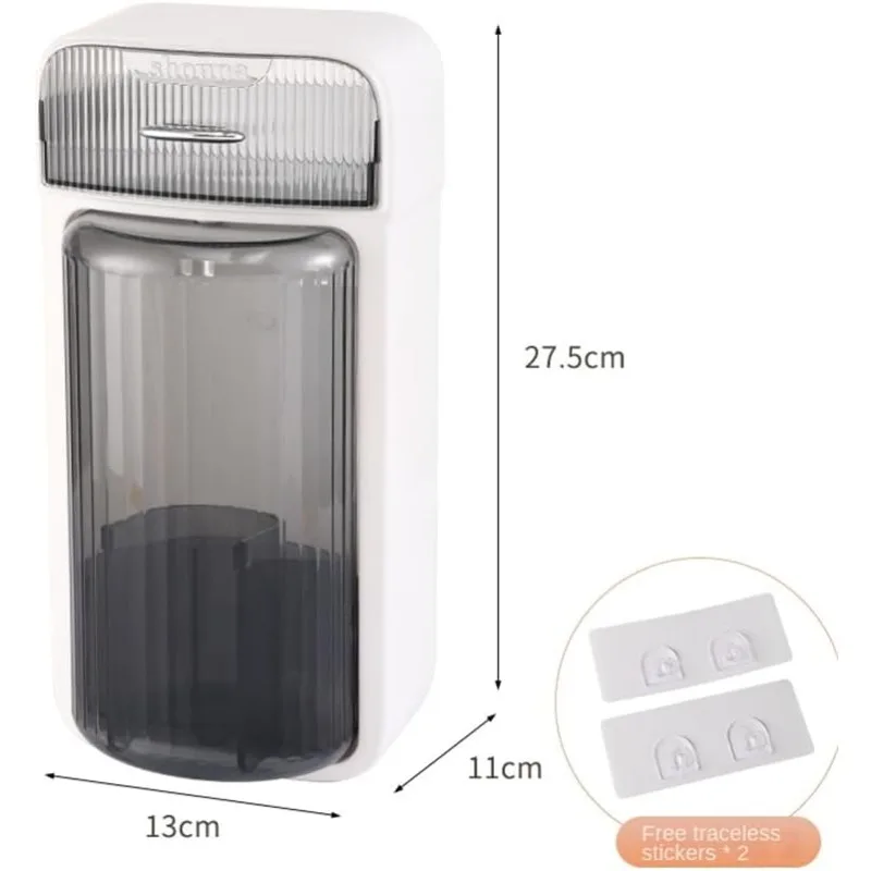 Makeup brush organizer with cover, 360 degree rotating dustproof makeup brush manager, lipstick storage box