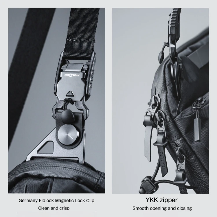 AULUMU Crossbody Bag XPac Waterproof Large Capacity Crossbody Bag Magnetic Buckle Functional Shoulder Bag - B01 - view 5