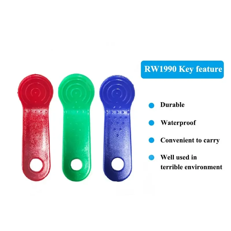 50pcs RW1990 Rewritable TM Key RFID Tag Can Copy Can Change Code Touch Memory RW 1990 iButton Sauna Key