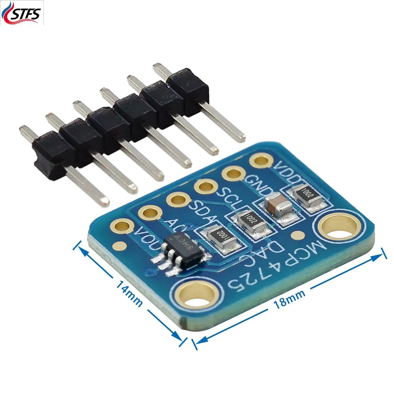 Scheda breakout MCP4725 Interfaccia DAC I2C a 12 bit