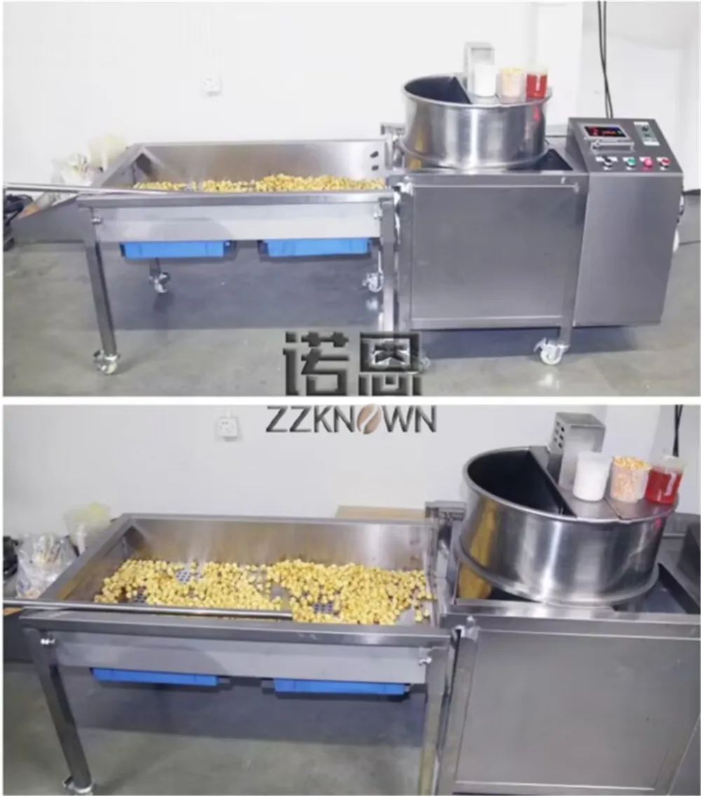 Macchina per popcorn elettromagnetica automatica commerciale di grandi dimensioni Macchina per popcorn elettrica con sfera di funghi sferica in stile americano