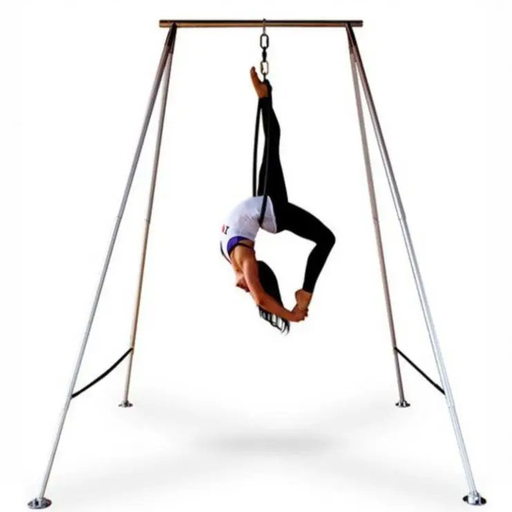 

Yoga Equipment Suspended Training Belt Air Aerial Rigs Para Flying Hammock Swing Stand 200kgs Magnesium Antigravity Set For Yoga