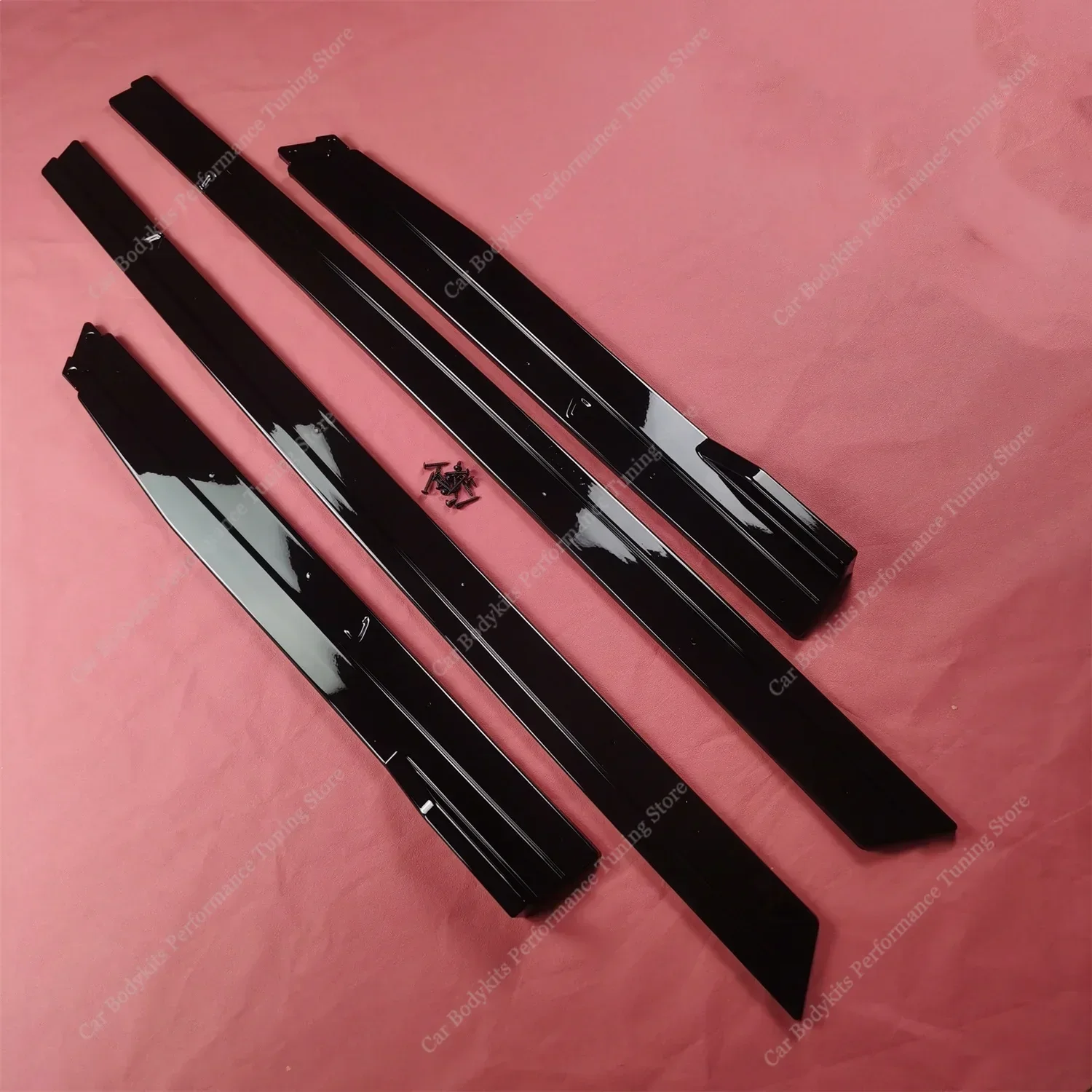 For VW Golf MK7 MK7.5 GTI GTD R 2013-2019 Gloss Black Side Skirts Extension Side Bumper Splitters Lip Diffuser Spoiler Bodykits - view 4