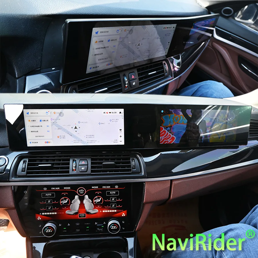 

Двойной Android-экран для BMW 5 серии F10 F11 2011-2017, автомобильная стереосистема, автомагнитола с CarPlay, GPS-навигация, медиаплеер, головное устройство