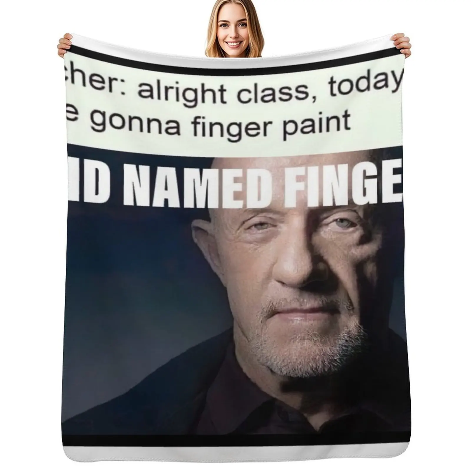 Kid named finger Throw Blanket wednesday warm for winter blankets and throws For Decorative Sofa Bed Thin Blankets