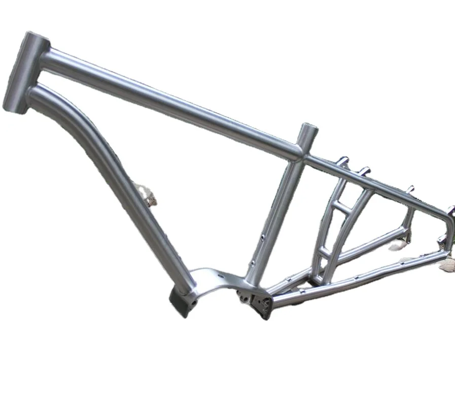 Titanium Big Bike Frame MTB With G510 Bafang Motor Or Pinion Gear Box Design
