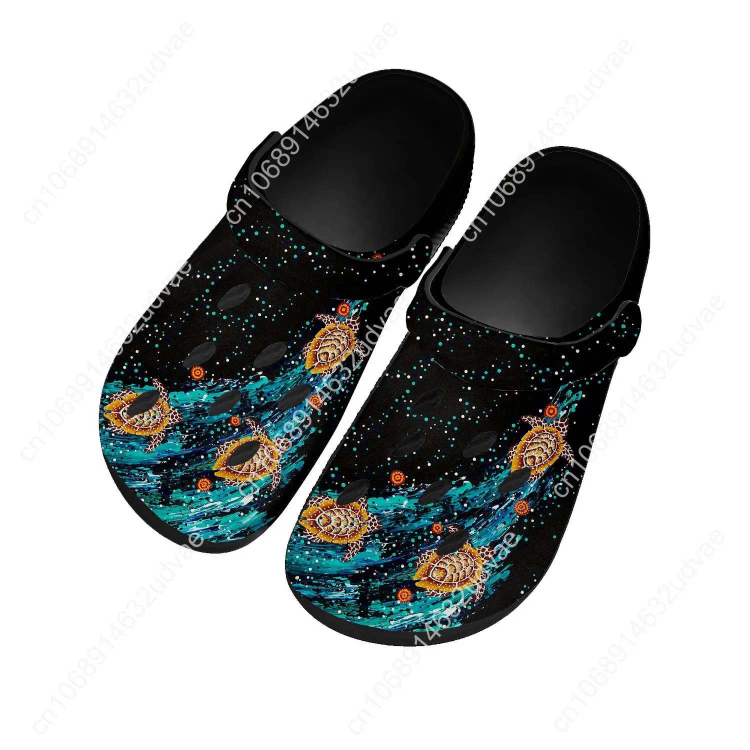 

Australia Aboriginal Turtle Indigenous Art Design Sandals Women Teenager Home Fashion Water Shoe Garden Beach Hole Slippers