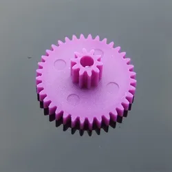 2pcs/pack K852 36102B Bi-layer Gear DIY Purple Color Plastic Double Gear Module 0.4