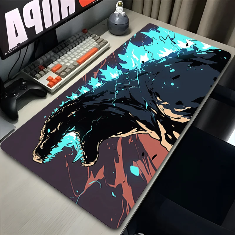 منصات الماوس PC اليابان أنيمي الإرهاب الوحش لوحة المفاتيح ملحقات ألعاب الكمبيوتر المحمول G-godzillaes لوحة الماوس لعبة حصيرة مكتبية باردة