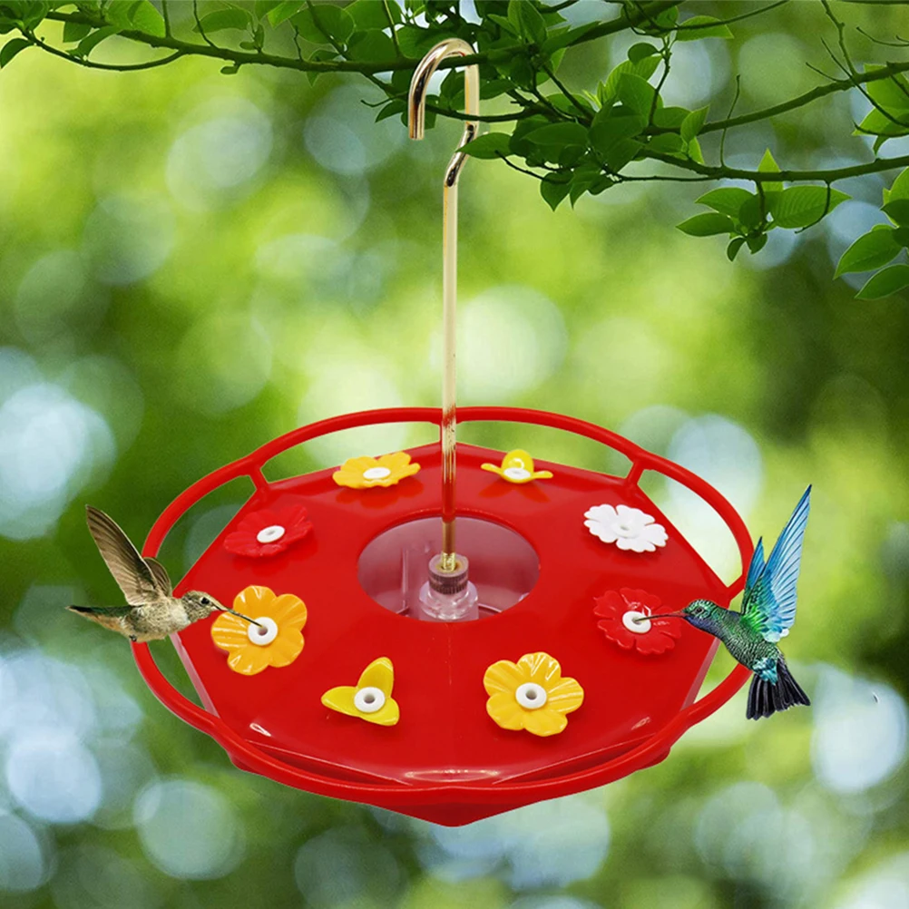 

18pcs ange Bird Feeder Flowers Hummingbird Feeder Replacement Parts Durable Plastic Supplies Garden Decor Gifts