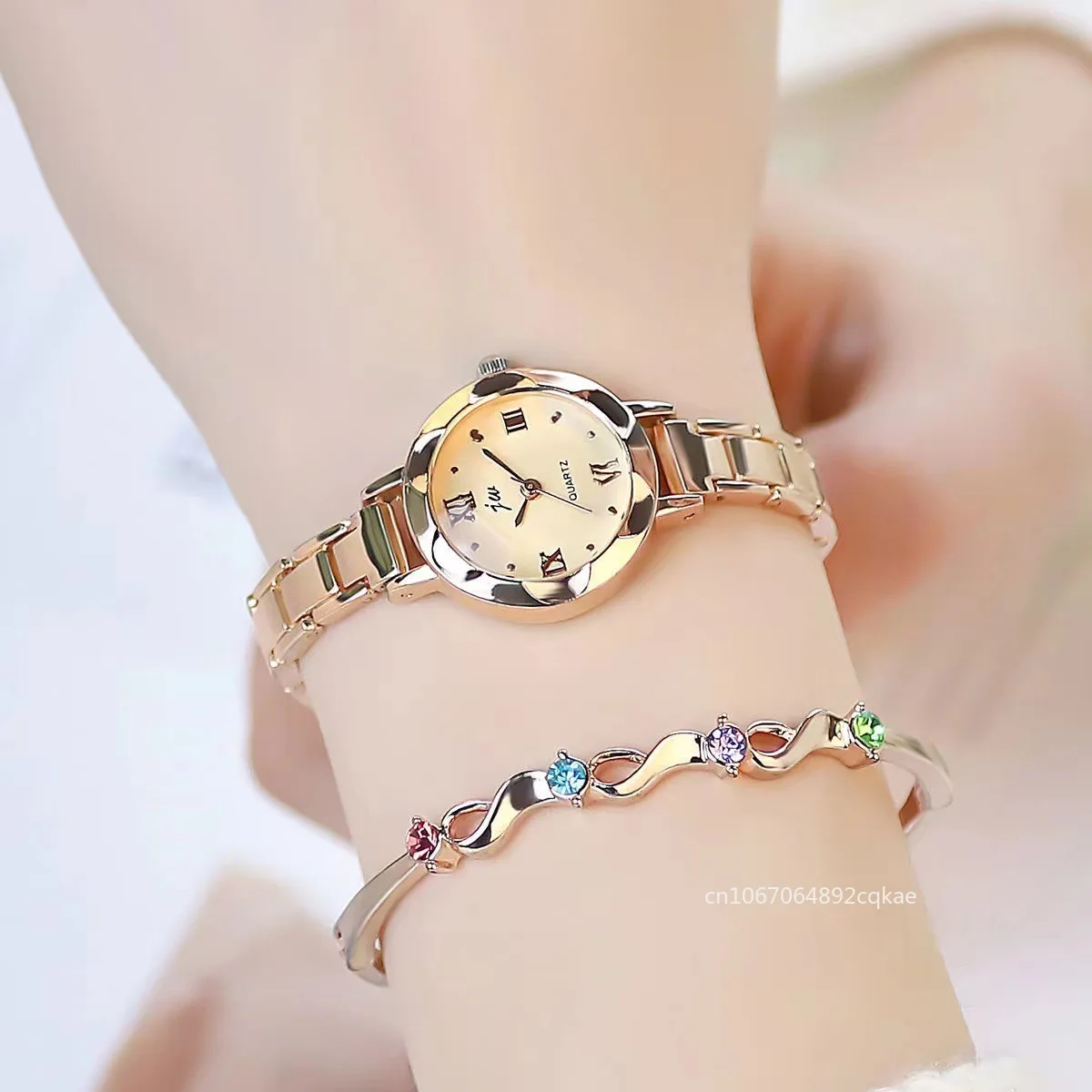 Fashion Small Dial Silver Watch for Women Stainless Steel Luxury Ladies Wristwatch Dress Women\'s Quartz Bracelet Clock Gift 2024