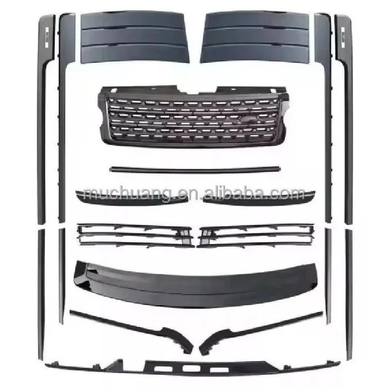 

2013-2017 L405 Body Kit Black Front Grille Side Rear Trim Vehicles Years