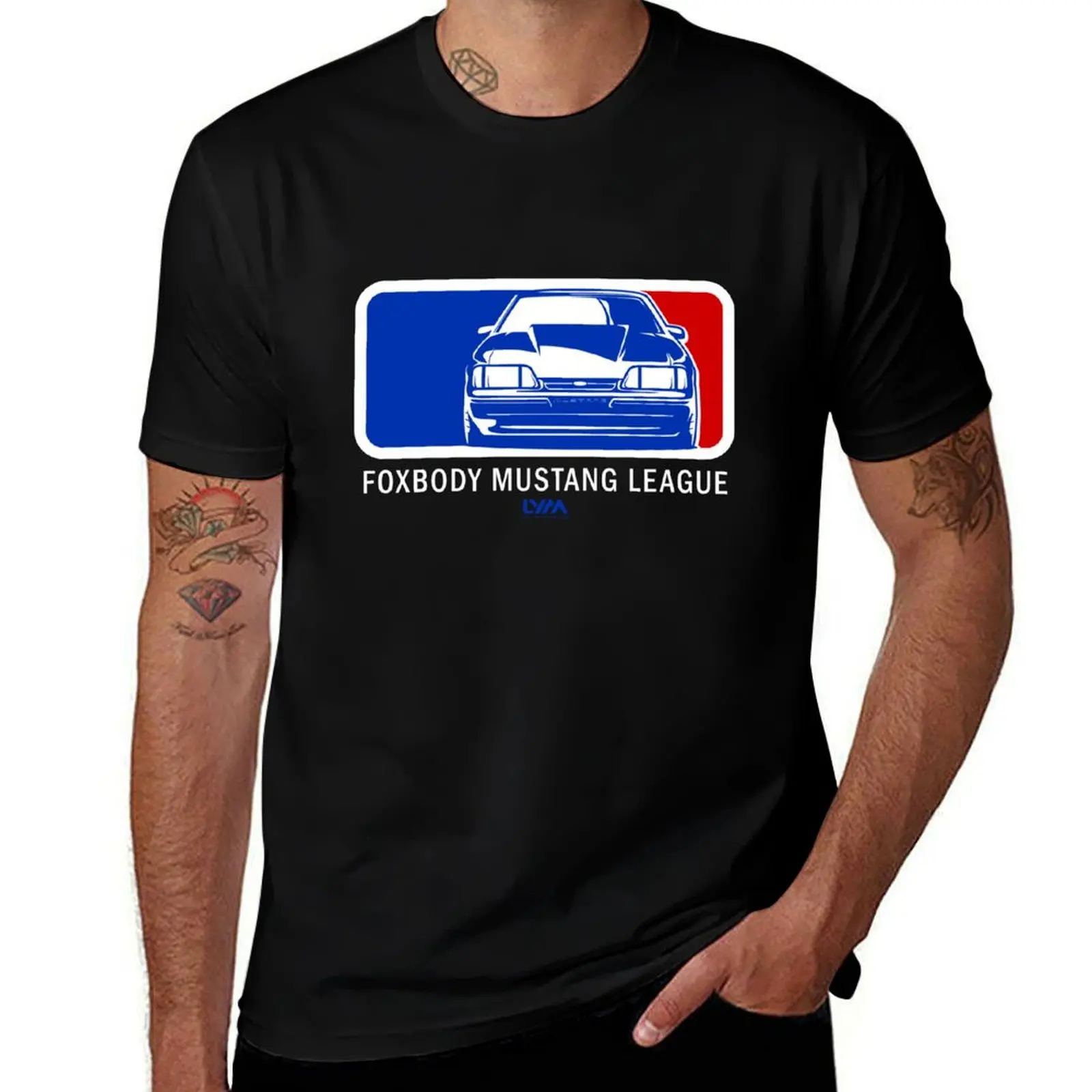 Foxbody Mustang League T-Shirt kawaii clothes custom shirt designer shirts men clothings