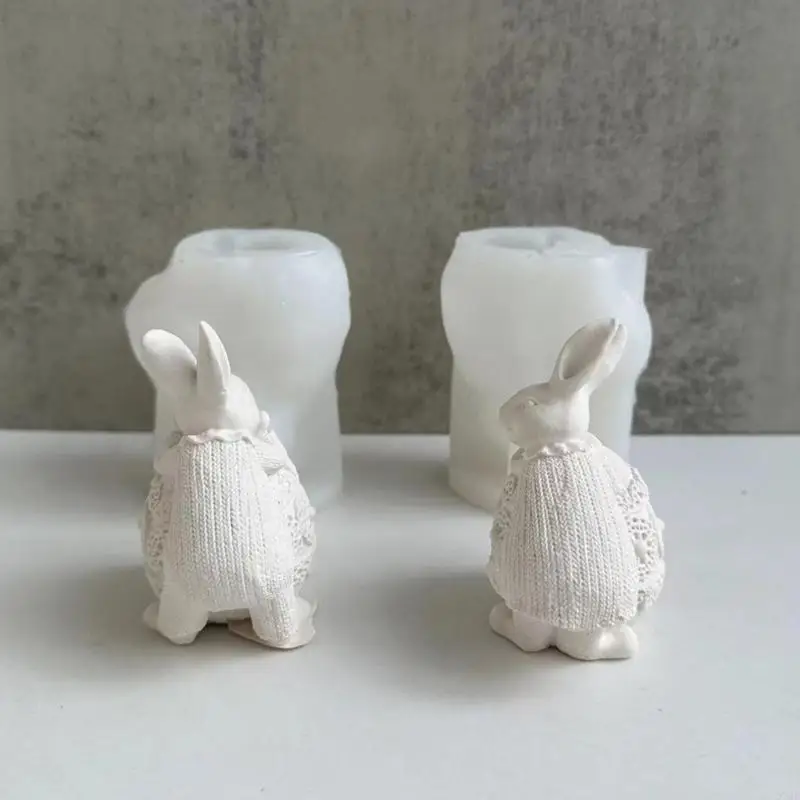 

97QD Силиконовая свеча эпоксидная смола для эпоксидной смолы для изготовления свечей в форме кролика