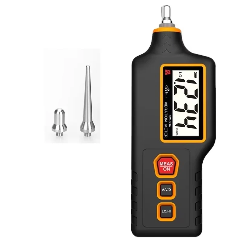 SW-63A Portable Vibration Meter Measure Acceleration Displacement Vibration Tester for Motor