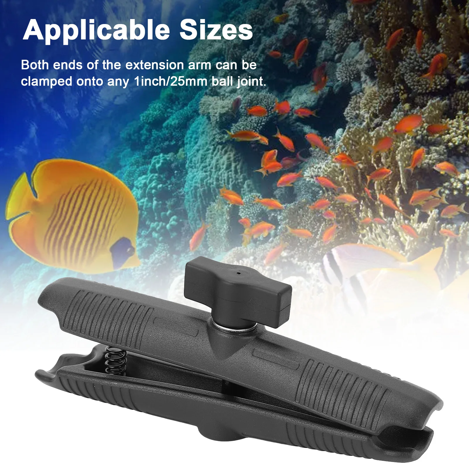 

Long Double Socket Arm Double Socket Arm Easy To Install Aluminum Alloy Flexible 6.7inch Length for Size 1inch Ball Components