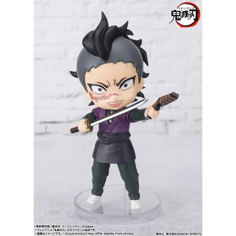 Bandai-figura de acción Original de Demon Slayer Figuarts Mini 127, Shinazugawa, Genya, Anime, juguetes para niños, regalo, modelo coleccionable