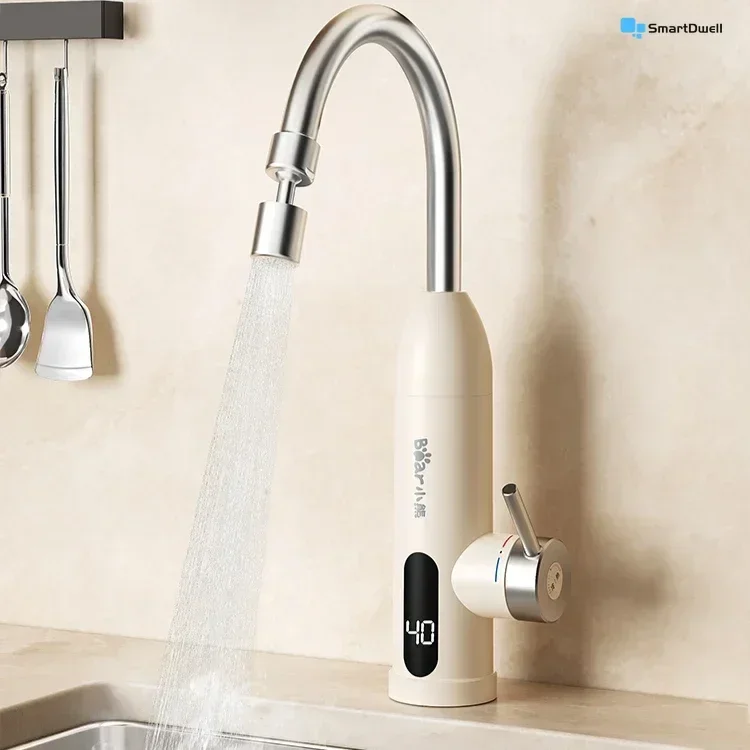 Electric water faucet - Instant heating. Fast heating. Kitchen treasure. Hot and cold dual use. Water heating. Home.