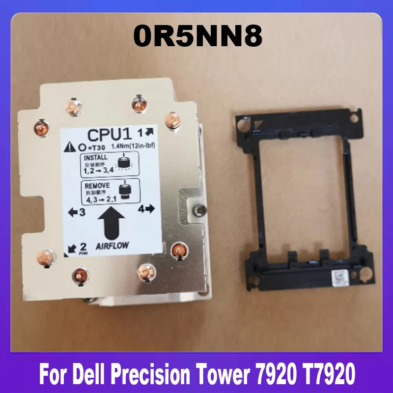 0R5NN8 New Original For Dell Precision Tower 7920 T7920 CPU Heatsink With Card R5NN8 CN-0R5NN8 High Quality